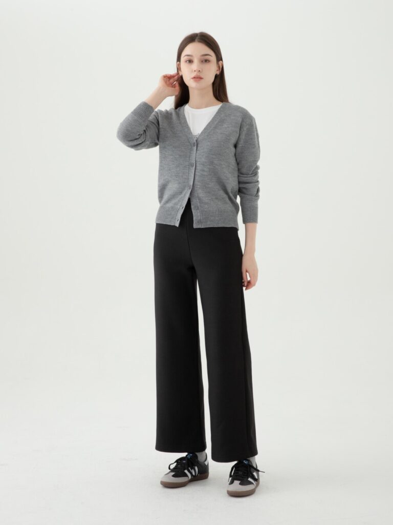 오늘픽 ELLE PARIS 여성용 융털 세미 와이드핏 밴딩 팬츠 구매 후기!