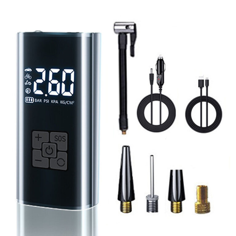 타이어 공기압 주입기 휴대용 무선 올인원 세트 6000mAh 타이어 압력 모니터링/led손전등/보조배터리/자동차 농구공 자전거 오토바이 다용도에어펌프 추천 후기확인!!