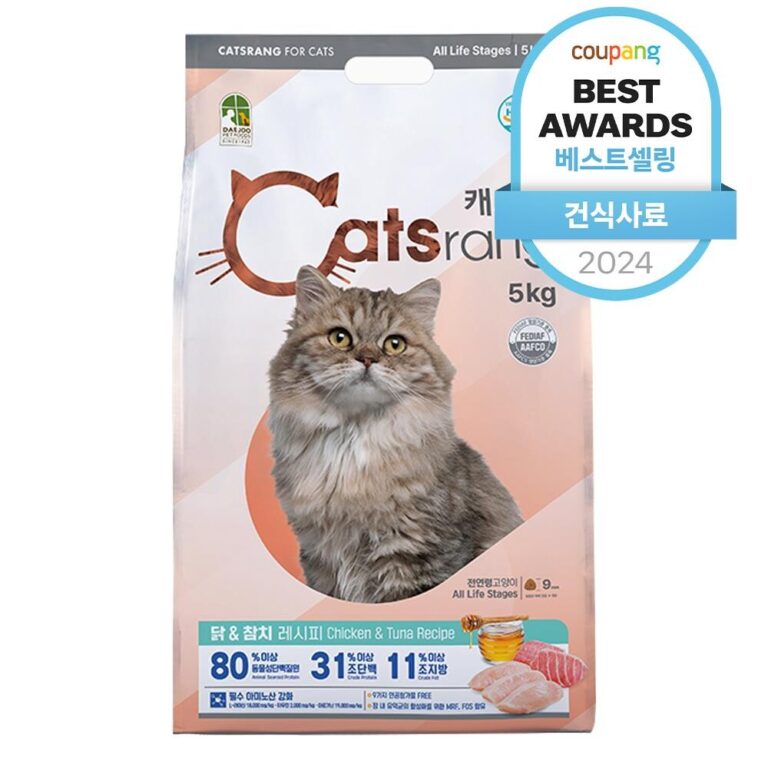 반려동물 추천 캐츠랑 전연령 고양이 건식사료, 닭+참치, 5kg, 1개 후기 및 스펙 상세 확인하기!!
