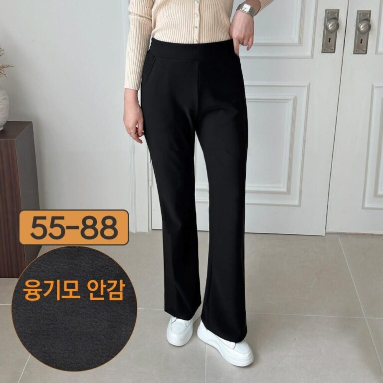 오늘 구매 [기모 부츠컷] 여성 세미 부츠컷 밴딩팬츠 에이플심플 겨울기모바지 키작녀부터 빅사이즈까지 추천 상품 & 후기~??