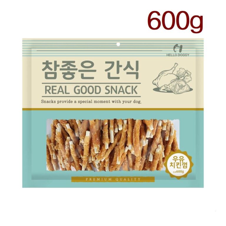 반려동물 추천 헬로도기 참좋은간식 건조간식, 우유치킨껌, 600g, 1개 후기 및 스펙 상세 확인하기??