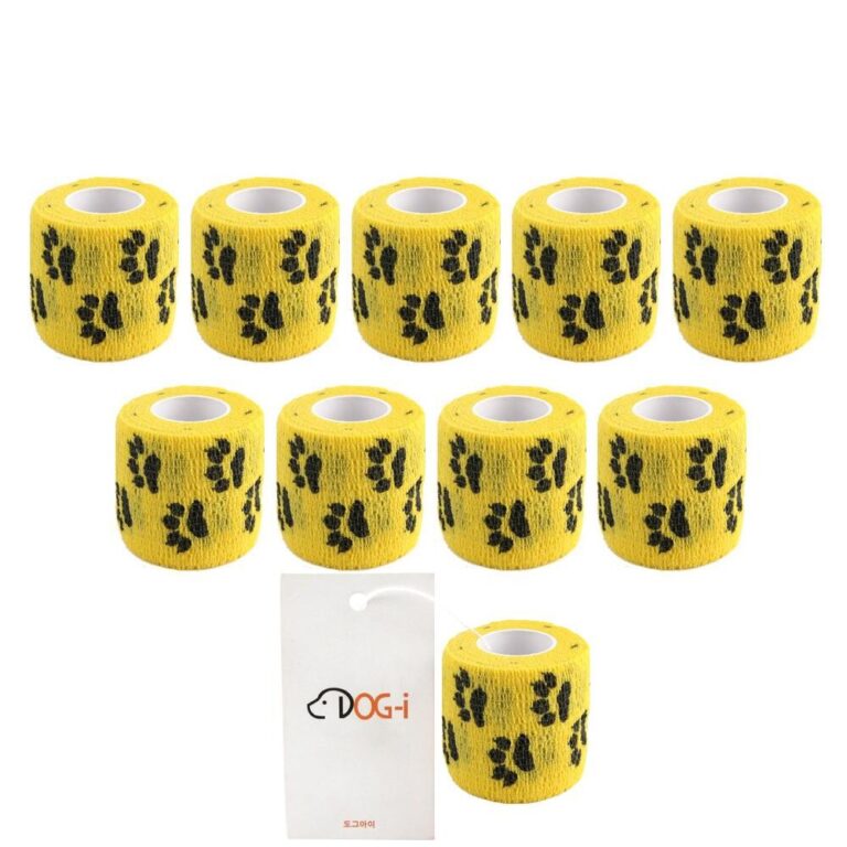반려동물 추천 도그아이 반려동물 붕대 신발, 옐로우, M(폭 5cm), 10개 후기 및 스펙 상세 확인하기??