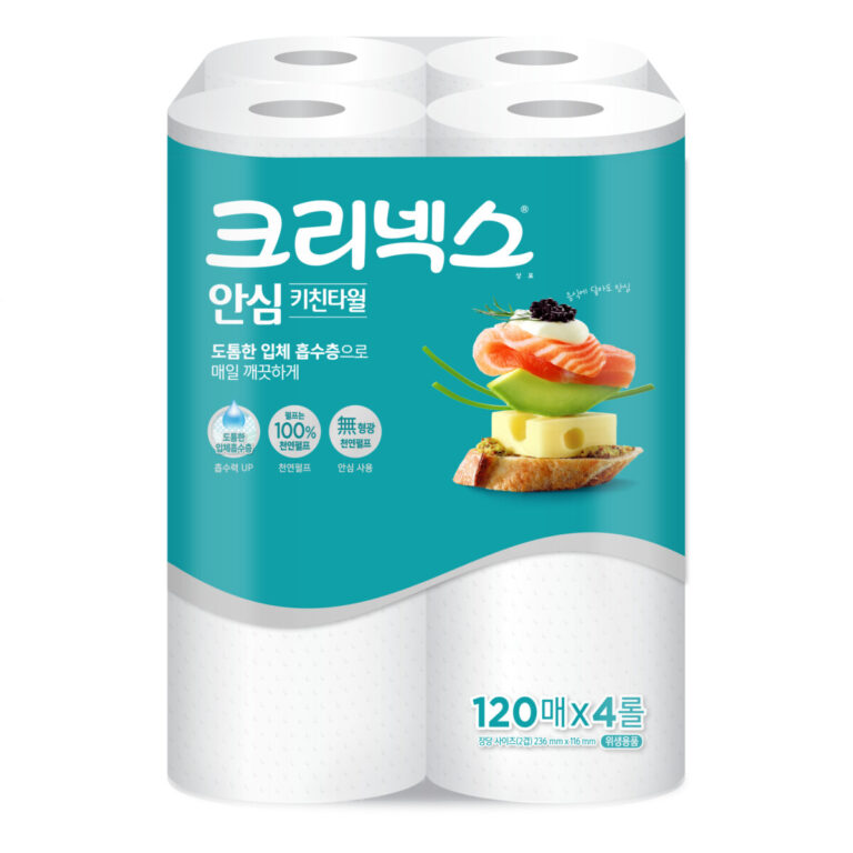 크리넥스 안심 키친타월, 120매, 4개 상품추천 정보 후기!!