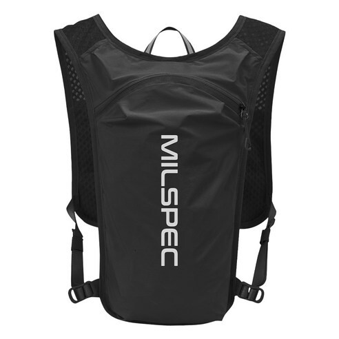 밀스펙 코어 트레일러닝 초경량 조끼 베스트 등산가방 아웃도어 백팩 트래킹 마라톤, 블랙 화이트, 1개